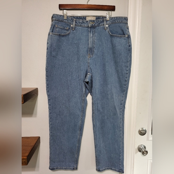 EVERLANE The Curvy Cheeky Straight Leg Jeans Organic Cotton Women's Size 35 - Picture 3 of 14